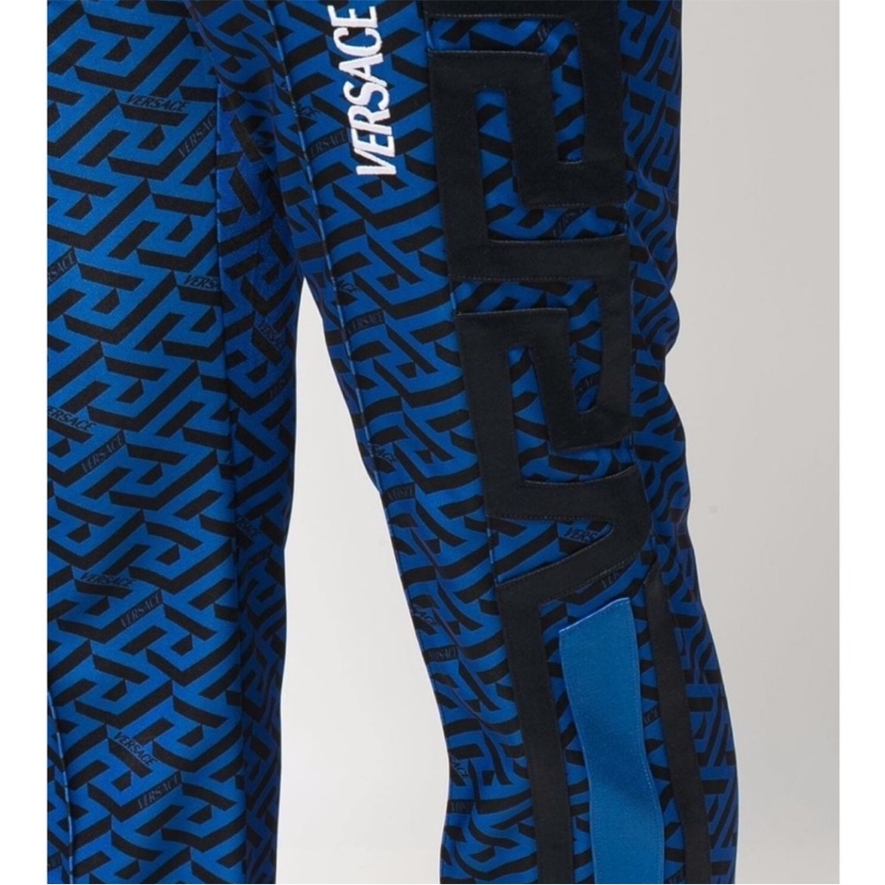 Authentic Versace monogram-print track trousers N… - image 7
